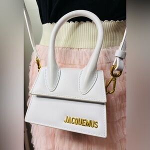 Jacquemus MINI Le Chiquito White Leather